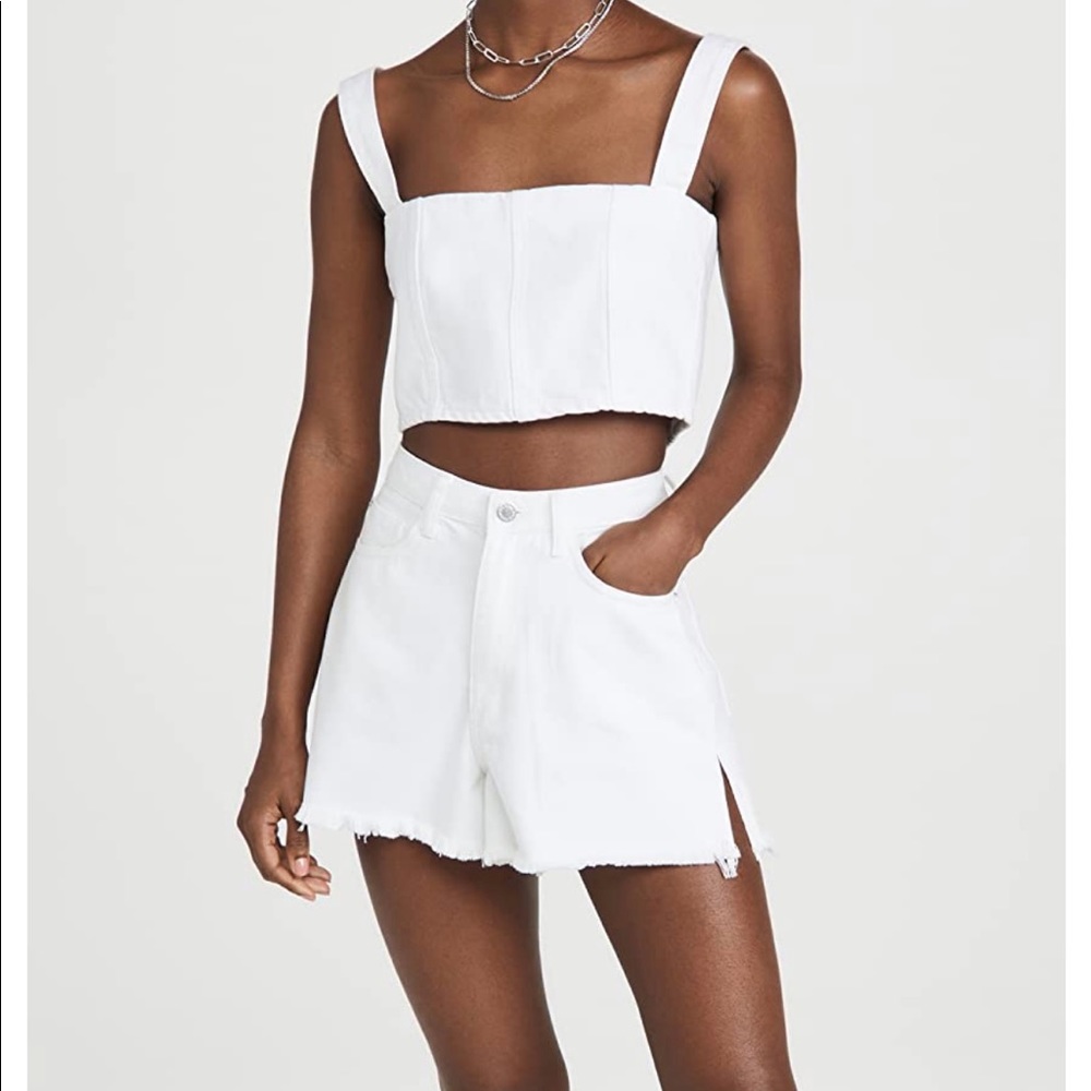 SET - WeWoreWhat White Denim Set